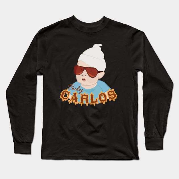 When In Vegas Call Him Carlos Long Sleeve T-Shirt by Frannotated